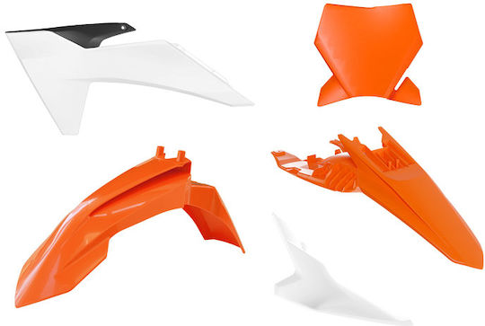 Racetech Rtech 2024/12 Complete Plastic Kit Ktm Sx 65 '24-'25 Color Oem Orange White Black
