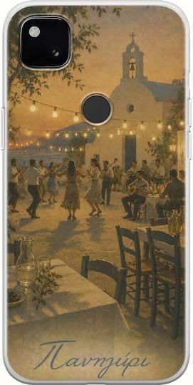 Калъф Kalokairi Collection Панигири Google Pixel 4a 4g Гъвкав TPU Прозрачен Силикон
