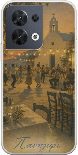 Θήκη Kalokairi Collection Πανηγύρι Oppo Reno 8 5g Flexible Tpu Διάφανη Σιλικόνη