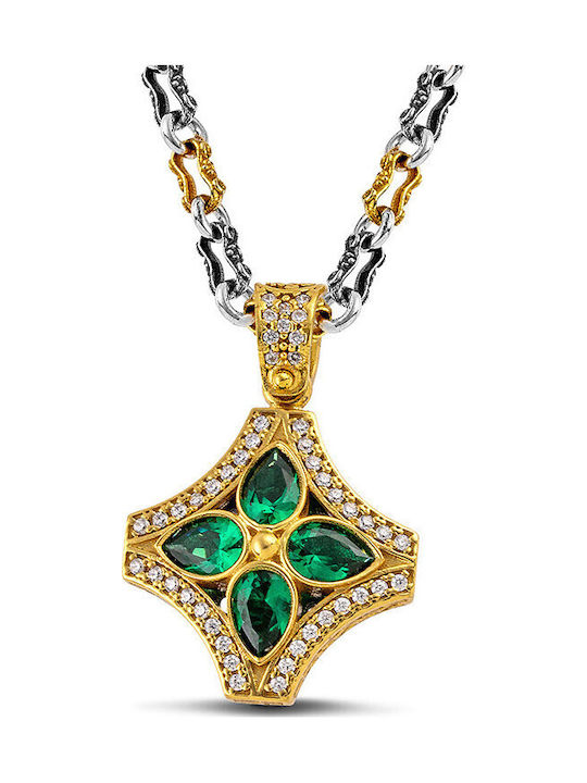 Dimitrios Exclusive Geometric Necklace Made of Gold Plated Silver