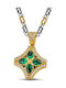Dimitrios Exclusive Geometric Necklace Made of Gold Plated Silver