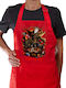Koupakoupa Gremlins Ποδιά Κουζίνας Κόκκινη 22x40cm KP_32172_apron-red