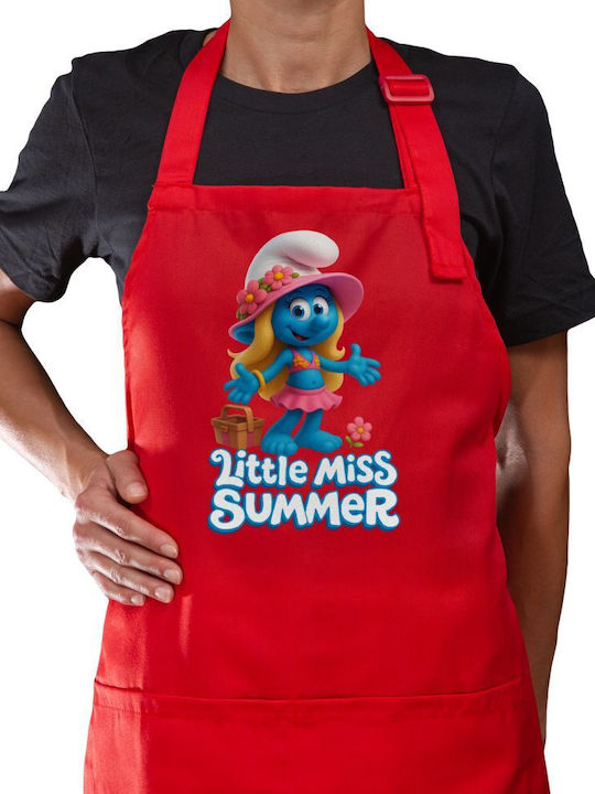 Koupakoupa The Smurfs Kitchen Apron Red 22x40cm