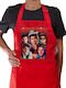 Koupakoupa Steve Harrington Kitchen Apron Red 22x40cm KP 33204