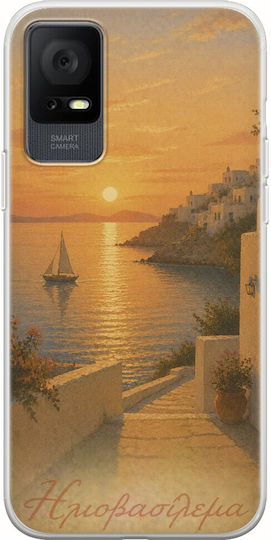Husă Kalokairi Collection Apus De Soare Tcl 408 Flexibil Tpu Silicon Transparent