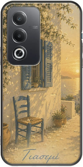 Husă Kalokairi Collection Jasmine Oppo A80 5g Black TPU Neagră Silicon