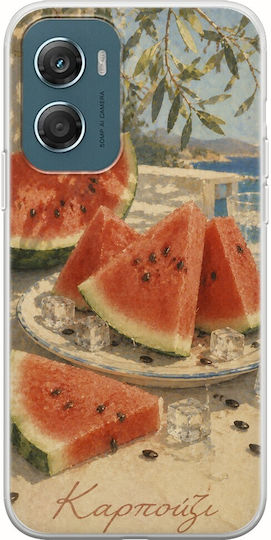 Kalokairi Collection Watermelon Case Motorola Moto G06 Flexible TPU Transparent Silicone