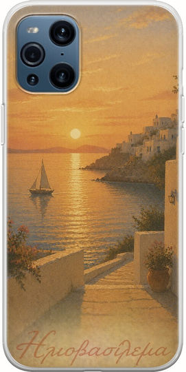 Kalokairi Collection Sunset Case Oppo Find X3 Pro 5g Flexible TPU Transparent Silicone