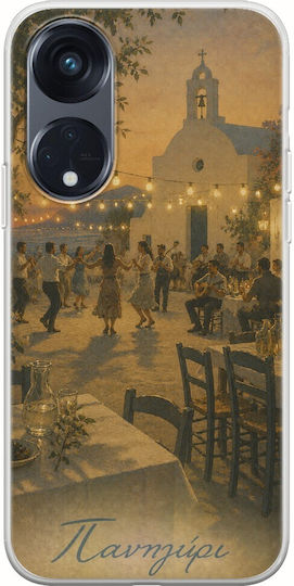 Θήκη Kalokairi Collection Πανηγύρι Oppo Reno 8τ 5g Flexible Tpu Διάφανη Σιλικόνη