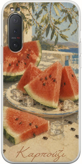 Kalokairi Collection Watermelon Sony Xperia 5 Flexible TPU Transparent Silicone Case