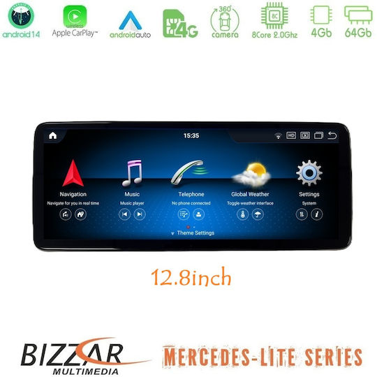 Bizzar Автомобилна Аудио Система За Mercedes-Benz CLA Class / GLA / A Class / G Class 2013-2015 (Bluetooth/USB/Вграден Wi-Fi /GPS/Apple CarPlay/Android Auto/CD) С Touch Screen 8"