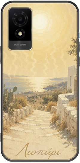 Handyhülle Kalokairi Collection Λιοπύρι Tcl 501 Schwarz TPU Schwarze Silikon