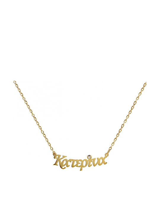 Personal Jewel Halskette aus Vergoldetem Silber