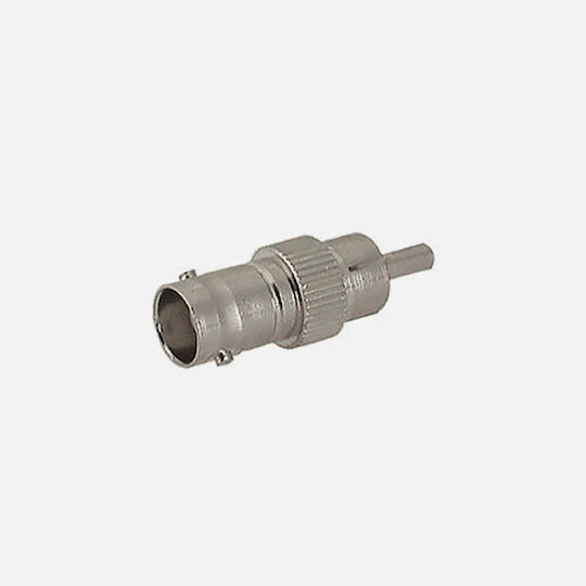 GBC 30.3876.00 Μετατροπέας RCA male σε BNC female Ασημί