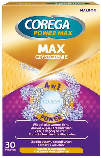 Corega Max Cleanser 30 Pieces