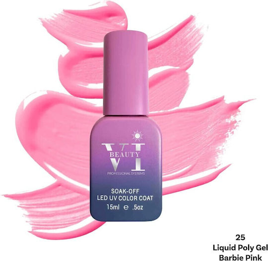 Beauty VI Gel Νυχιών Barbie Pink 15ml