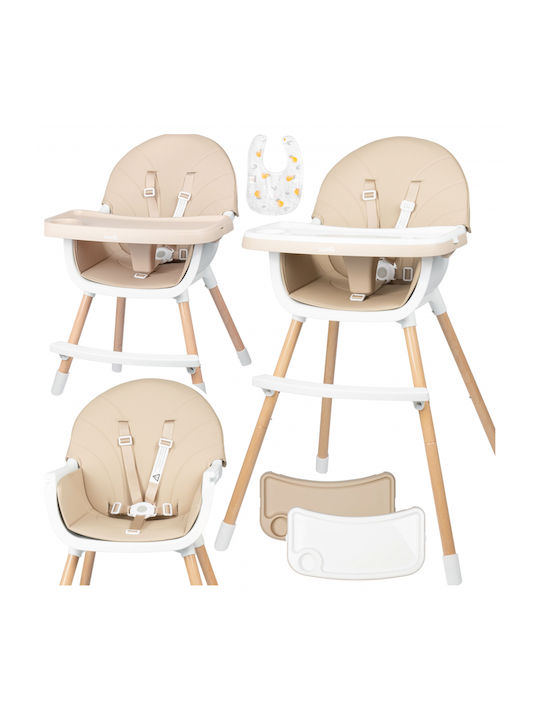 MalPlay MalPlay Baby Hochstuhl 3 in 1 Beiges