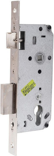 Cisa Einbauschloss Vordertür Quadratischer Breiter Riegel Zentrum 40mm Nickel Farbe Nickel Größe 40mm