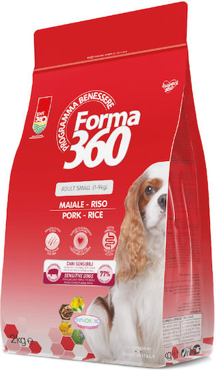 Forma 360 2kg Hrana Uscată Pentru Câini Adulți Rase Mici Cu Carne De Porc Și Orez