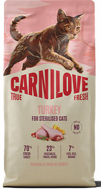 Carnilove Dry Food for Neutered Cats with Turkey 6kg