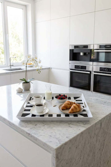 SteweHome Plastic Serving Tray 38x28x3.5cm SteweHome Plastic Serving Tray 38x28x3.5cm