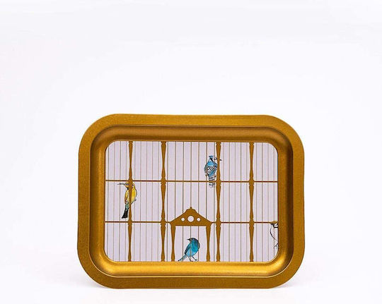 SteweHome Μεταλλικός Δίσκος Σερβιρίσματος 23x28cm