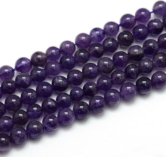 Ametist Natural Grad Ab Rotund 6mm 65 Bucăți