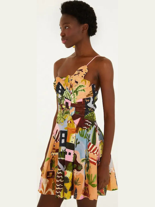 Summer Mini Dress Multicolor