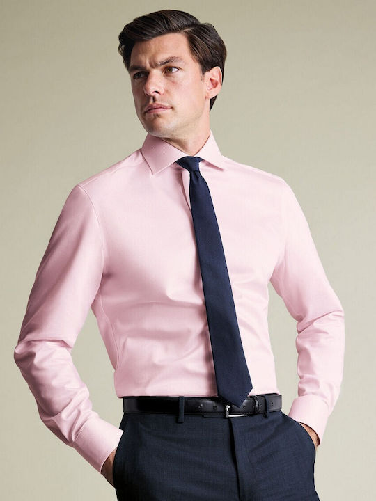 Charles Tyrwhitt Camasa Bumbac Roz