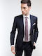 Men's Suit with Slim Fit Blue-black