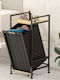 SteweHome Coș de Rufe Metalic 35x50x35cm Negru