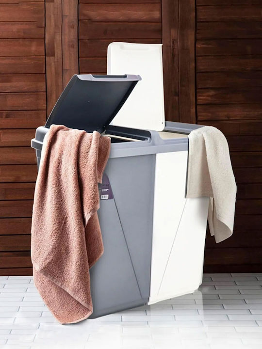 SteweHome Καλάθι Απλύτων Πλαστικό 90lt 45x45x90cm Πολύχρωμο SteweHome Καλάθι Απλύτων Πλαστικό 90lt 45x45x90cm Πολύχρωμο