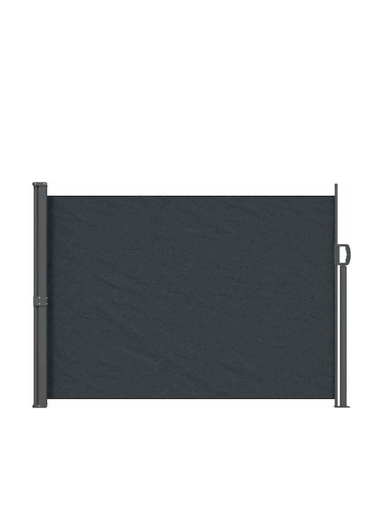 vidaXL Πλαϊνή Τέντα Βεράντας Μαύρη 1.2x3m