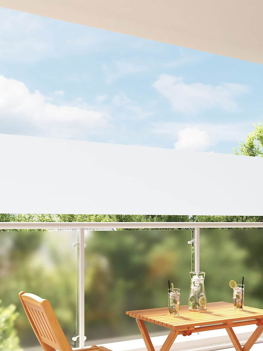 vidaXL Sideway White Terrace Tent 0.8x3m