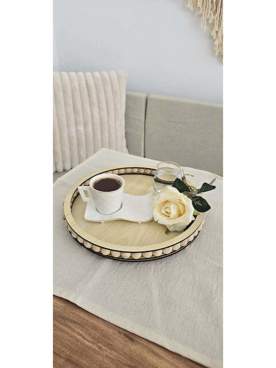 SteweHome Decorative Tray Wooden 25x20cm