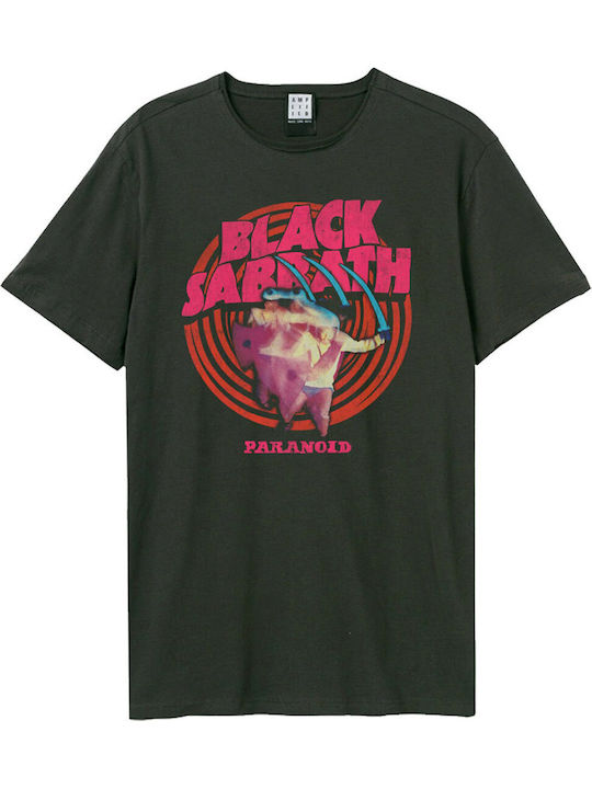 Amplified Black Sabbath Paranoid T-shirt Тъмносив Унисекс Zave210a79-cha