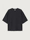American Vintage Afoma Bedrucktes T-shirt Schwarz