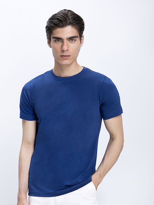 Unisex Baumwolle T-shirt Modern Fit Commander Dunkelblau