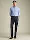 Ανδρικό Παντελόνι Chino Ελαστικό Slim Fit Μπλέ Σκούρο