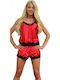 Jumelles Лятно Babydoll Червено 5252К