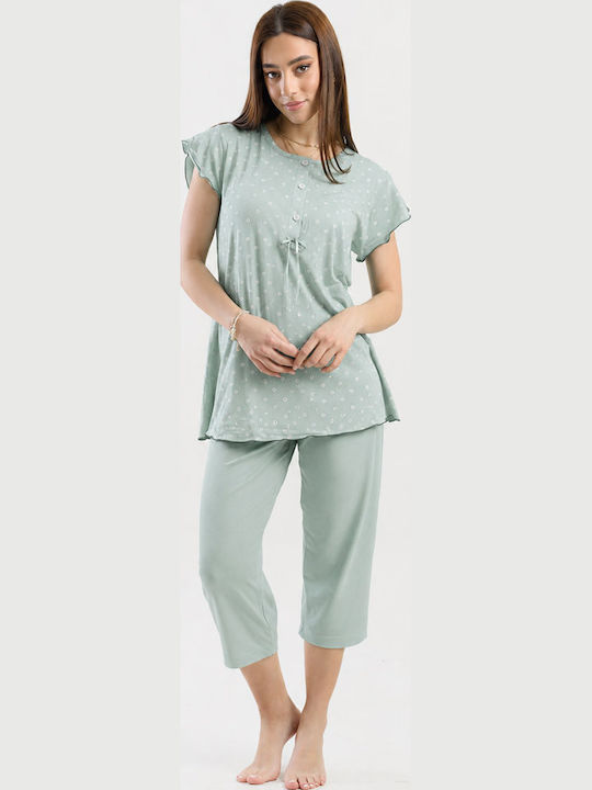 Cherry Set Pijamale Damă De Vară Din Bumbac Veraman