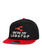 Friends You're My Lobster Καπέλο Flat Snapback Μαύρο Κόκκινο 100% Βαμβακερο Unisex One Size