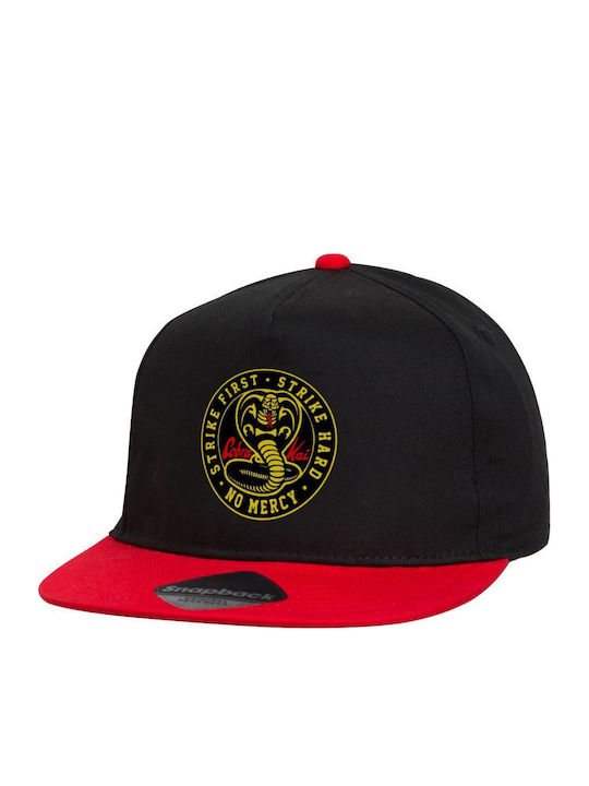 Cobra Kai Strike First Dojo Flat Snapback Cap B...