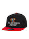 Friends Cover Flat Snapback Hat Black Red 100% Cotton Unisex One Size