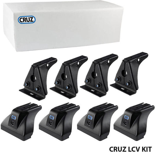 Car Roof Bars Legs & Roof Racks Cruz Lcv 934-310 Berlingo Partner Combo 2018+ Proace 2019+ Set 4 Pieces