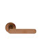 Zogometal Middle Door Lever with Rosette 2891 Pair Copper Aged