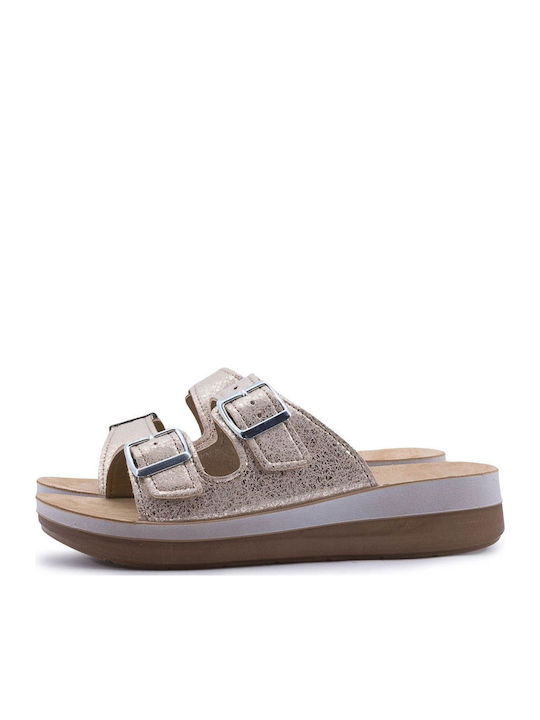 Women's Flat Sandals Beige