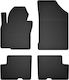 Car Rubber Mats Set 4 Pcs Universal Dacia Dokker Minivan 2013