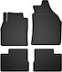 Car Rubber Mats Set 4 Pcs Universal Nissan Micra K13 Hatchback 2010-2016