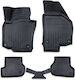 Erpassan Комплект Отпред И Отзад Килими За Кола 4 Бр За Фолксваген Голф Ford Edge 2003-2008 Черни